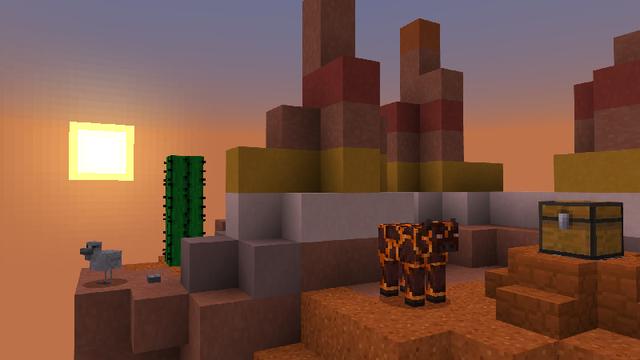 Screenshot of the Minecraft Bedrock Marketplace product Cobble Clicker created by Polymaps.
