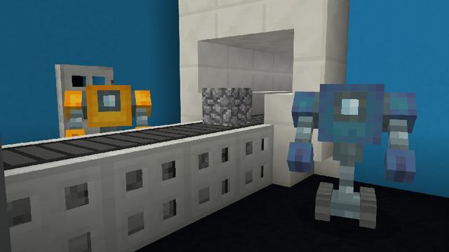 Screenshot of the Minecraft Bedrock Marketplace product Cobble Clicker created by Polymaps.