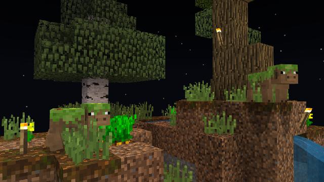 Screenshot of the Minecraft Bedrock Marketplace product Cobble Clicker created by Polymaps.