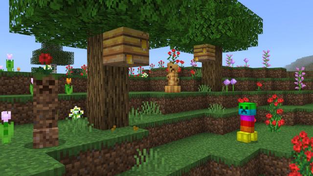Screenshot of the Minecraft Bedrock Marketplace product Crafty Creepers Add-On created by Polymaps.