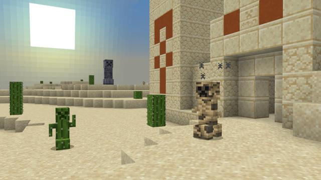 Screenshot of the Minecraft Bedrock Marketplace product Crafty Creepers Add-On created by Polymaps.