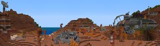 Panorama of the Minecraft Bedrock Marketplace product Crash Site created by Polymaps.