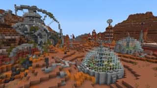 Screenshot of the Minecraft Bedrock Marketplace product Crash Site created by Polymaps.