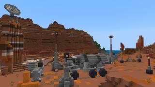 Screenshot of the Minecraft Bedrock Marketplace product Crash Site created by Polymaps.