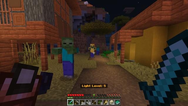 Screenshot of the Minecraft Bedrock Marketplace product Info Items Add-On created by Polymaps.