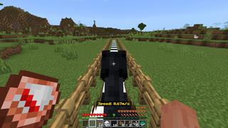 Screenshot of the Minecraft Bedrock Marketplace product Info Items Add-On created by Polymaps.