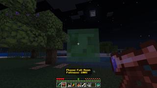 Screenshot of the Minecraft Bedrock Marketplace product Info Items Add-On created by Polymaps.