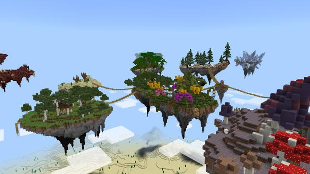 Screenshot of the Minecraft Bedrock Marketplace product Isles of Aeria created by Polymaps.