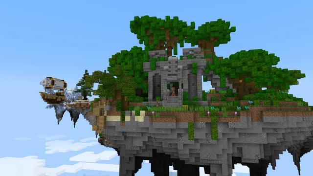 Screenshot of the Minecraft Bedrock Marketplace product Isles of Aeria created by Polymaps.