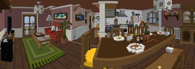 Panorama of the Minecraft Bedrock Marketplace product Mouse House created by Polymaps.