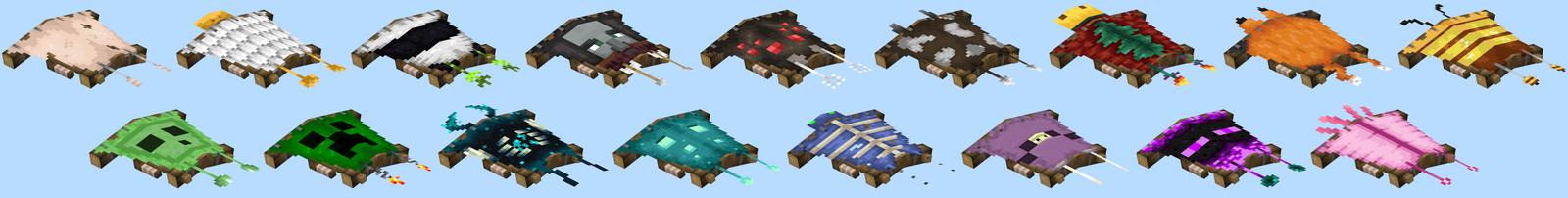 Panorama of the Minecraft Bedrock Marketplace product Paragliders Add-On created by Polymaps.