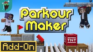 Thumbnail of the Minecraft Bedrock Marketplace product Add-Ons Parkour Maker created by Polymaps.