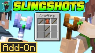 Thumbnail of the Minecraft Bedrock Marketplace product Slingshots Add-On created by Polymaps.
