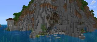 Panorama of the Minecraft Bedrock Marketplace product Stoneridge Keep created by Polymaps.