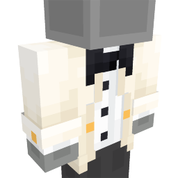 Thumbnail of the Minecraft Bedrock Marketplace product White Tuxedo Jacket created by Polymaps.