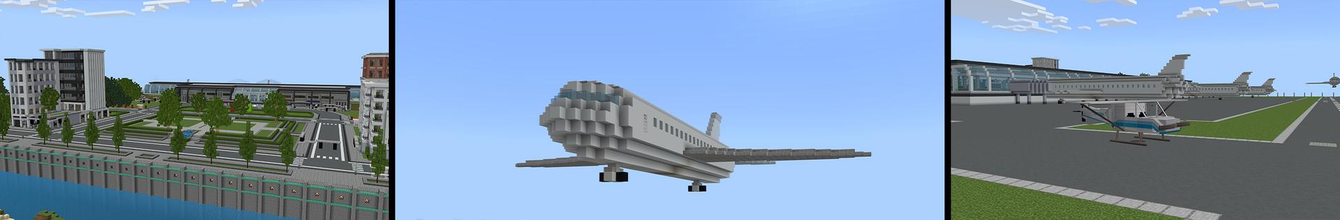 Panorama of the Minecraft Bedrock Marketplace product Belmont Heights created by Project Moonboot.