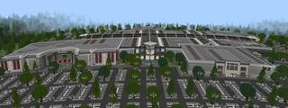 Panorama of the Minecraft Bedrock Marketplace product Ender Grove Mall created by Project Moonboot.