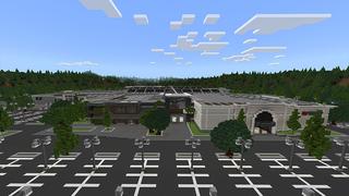 Screenshot of the Minecraft Bedrock Marketplace product Ender Grove Mall created by Project Moonboot.