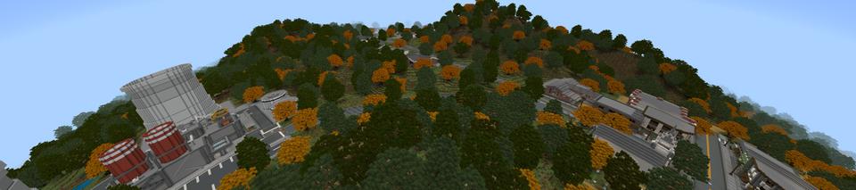 Panorama of the Minecraft Bedrock Marketplace product Fallbrook 1985 created by Project Moonboot.
