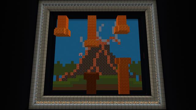 Screenshot of the Minecraft Bedrock Marketplace product Flappy Pig created by Project Moonboot.