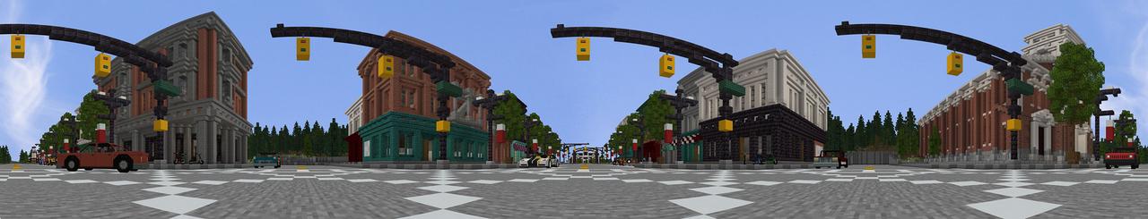 Panorama of the Minecraft Bedrock Marketplace product Free Fern Hills created by Project Moonboot.