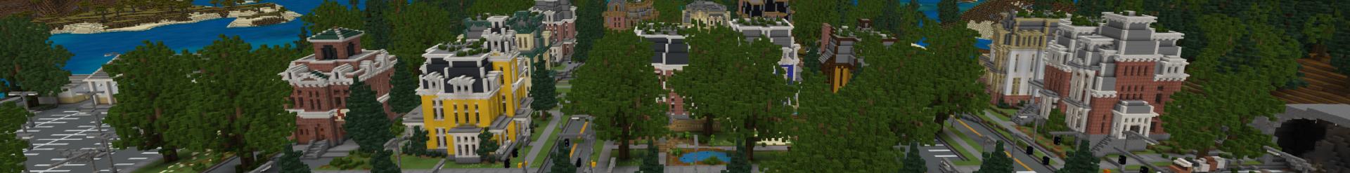 Panorama of the Minecraft Bedrock Marketplace product Heritage Acres created by Project Moonboot.