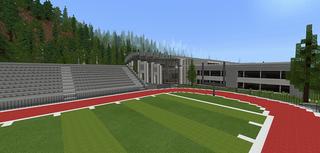 Panorama of the Minecraft Bedrock Marketplace product High School Roleplay created by Project Moonboot.