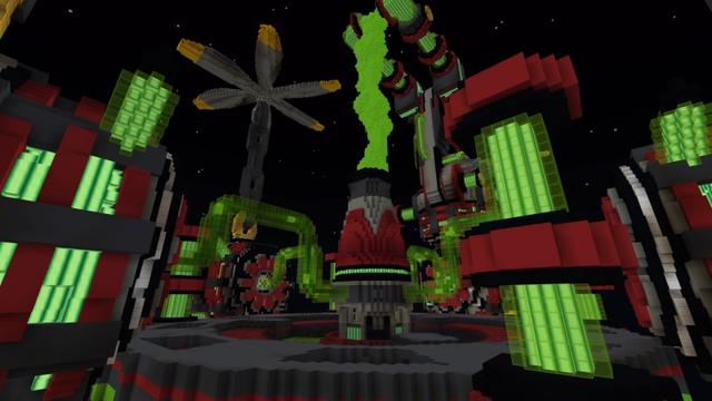 Screenshot of the Minecraft Bedrock Marketplace product Infinite Dropper Hardcore created by Project Moonboot.