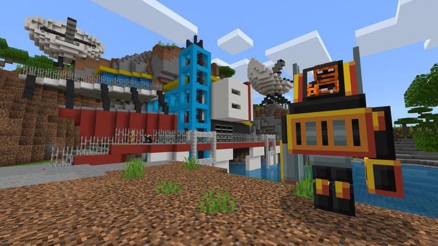 Screenshot of the Minecraft Bedrock Marketplace product Mech Armory created by Project Moonboot.