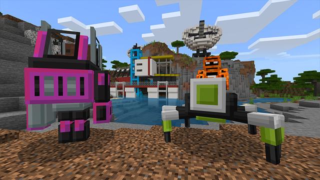 Screenshot of the Minecraft Bedrock Marketplace product Mech Armory created by Project Moonboot.