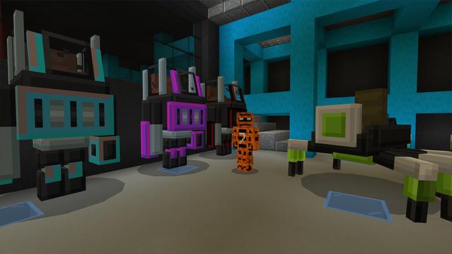 Screenshot of the Minecraft Bedrock Marketplace product Mech Armory created by Project Moonboot.