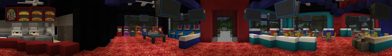 Panorama of the Minecraft Bedrock Marketplace product Pizza Chef created by Project Moonboot.