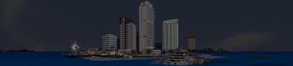 Panorama of the Minecraft Bedrock Marketplace product Resort City created by Project Moonboot.