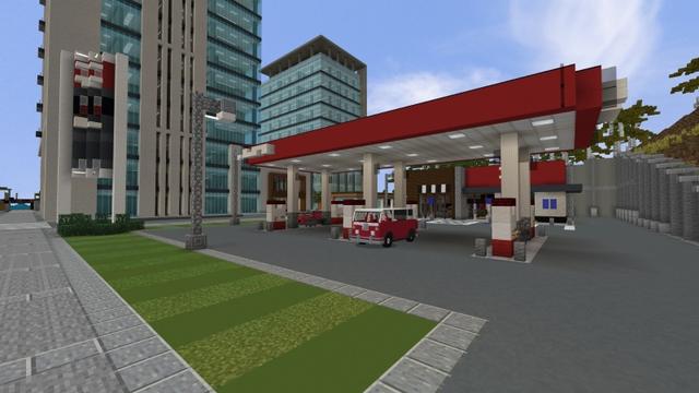 Screenshot of the Minecraft Bedrock Marketplace product Resort City created by Project Moonboot.