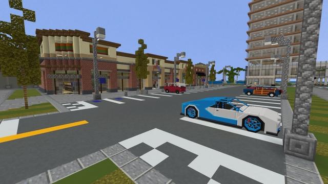 Screenshot of the Minecraft Bedrock Marketplace product Resort City created by Project Moonboot.