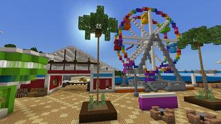 Screenshot of the Minecraft Bedrock Marketplace product The Boardwalk created by Project Moonboot.