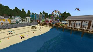Screenshot of the Minecraft Bedrock Marketplace product The Boardwalk created by Project Moonboot.