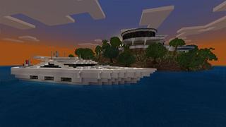 Screenshot of the Minecraft Bedrock Marketplace product Tropical Estate created by Project Moonboot.