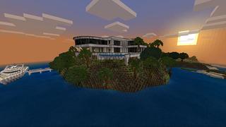 Screenshot of the Minecraft Bedrock Marketplace product Tropical Estate created by Project Moonboot.