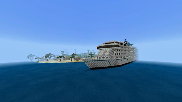 Screenshot of the Minecraft Bedrock Marketplace product Tropical Vacation created by Project Moonboot.