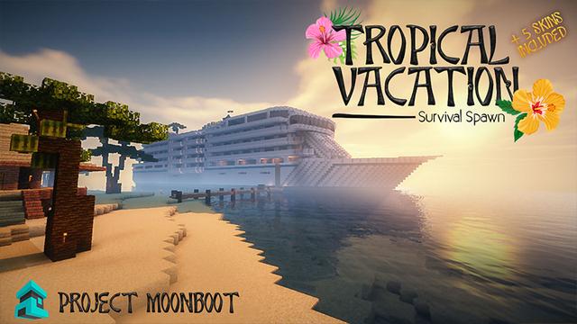 Thumbnail of the Minecraft Bedrock Marketplace product Tropical Vacation created by Project Moonboot.