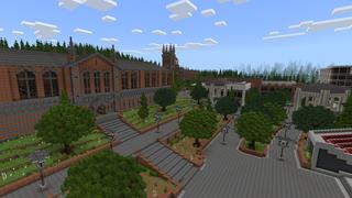 Screenshot of the Minecraft Bedrock Marketplace product University Roleplay created by Project Moonboot.
