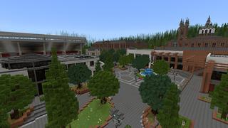 Screenshot of the Minecraft Bedrock Marketplace product University Roleplay created by Project Moonboot.