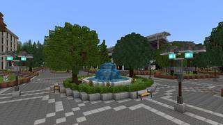 Screenshot of the Minecraft Bedrock Marketplace product University Roleplay created by Project Moonboot.