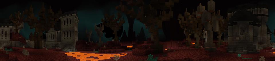 Panorama of the Minecraft Bedrock Marketplace product Unlucky Blocks created by Project Moonboot.