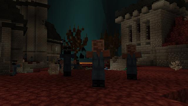 Screenshot of the Minecraft Bedrock Marketplace product Unlucky Blocks created by Project Moonboot.