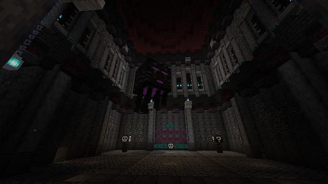 Screenshot of the Minecraft Bedrock Marketplace product Unlucky Blocks created by Project Moonboot.