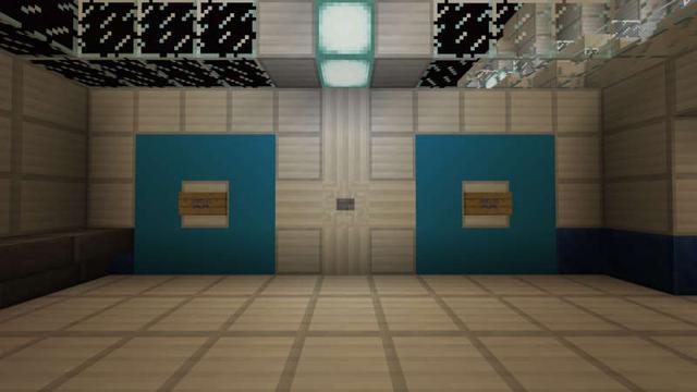Screenshot of the Minecraft Bedrock Marketplace product Space Battle Simulator created by QwertyuiopThePie.