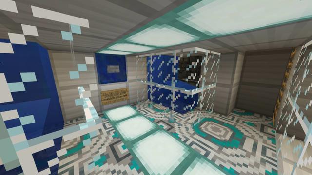 Screenshot of the Minecraft Bedrock Marketplace product Space Battle Simulator created by QwertyuiopThePie.