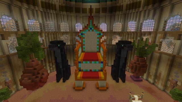 Screenshot of the Minecraft Bedrock Marketplace product Color By Numbers #2 - Desert Nights created by Rabbits Foot Studios.
